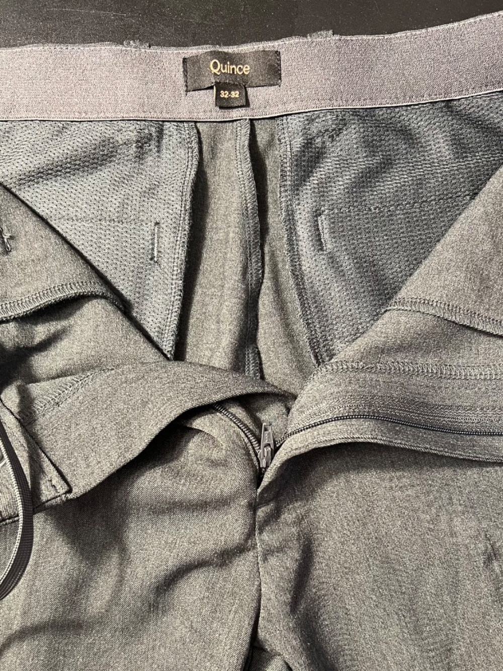 Quince 24/7 Smart Tech Chino Pants Men 32x32 Gray Ultra Stretch Drawstring - Picture 10 of 13